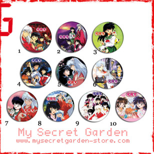 Inuyasha 犬夜叉 Anime Pinback Button Badge Set 1a or 1b ( or Hair Ties / 4.4 cm Badge / Magnet / Keychain Set )